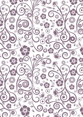 Floral Swirls A4 Backing Paper