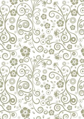 Floral Swirls A4 Backing Paper