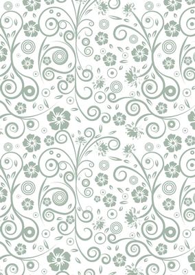 Floral Swirls A4 Backing Paper
