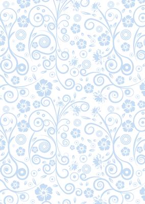 Floral Swirls A4 Backing Paper