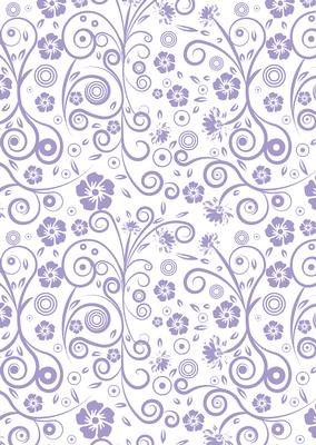 Floral Swirls A4 Backing Paper