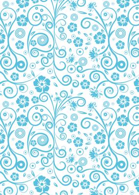 Floral Swirls A4 Backing Paper