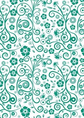 Floral Swirls A4 Backing Paper