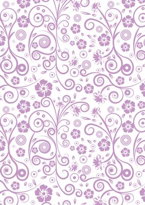 Floral Swirls A4 Backing Paper