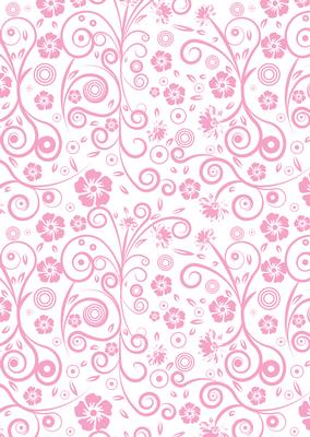 Floral Swirls A4 Backing Paper