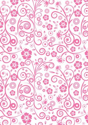 Floral Swirls A4 Backing Paper