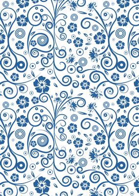 Floral Swirls A4 Backing Paper