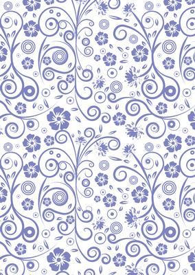 Floral Swirls A4 Backing Paper