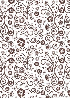 Floral Swirls A4 Backing Paper