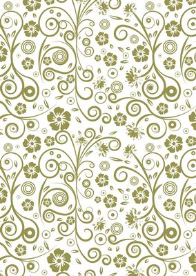 Floral Swirls A4 Backing Paper
