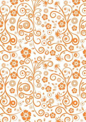 Floral Swirls A4 Backing Paper