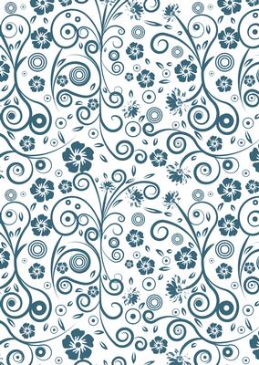 Floral Swirls A4 Backing Paper
