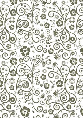 Floral Swirls A4 Backing Paper