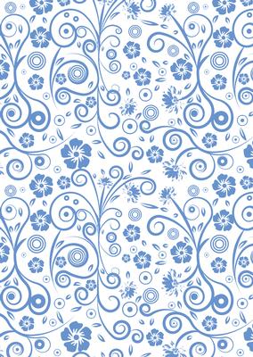 Floral Swirls A4 Backing Paper