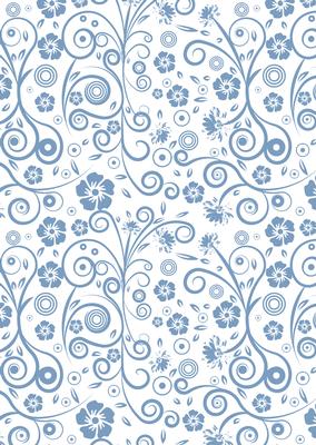 Floral Swirls A4 Backing Paper