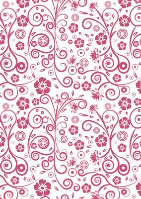 Floral Swirls A4 Backing Paper