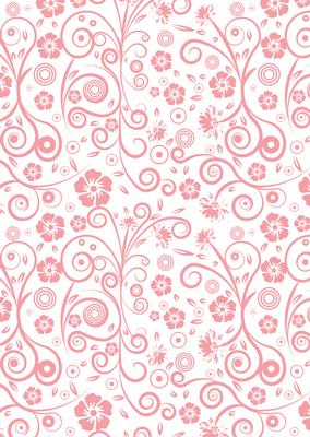 Floral Swirls A4 Backing Paper