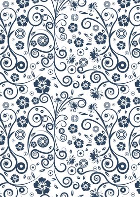 Floral Swirls A4 Backing Paper