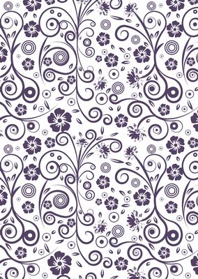 Floral Swirls A4 Backing Paper