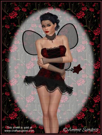 Beautiful Gothic Fairy A4 Kit