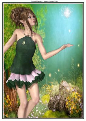 Woodland Pixie Versatile A4 Topper