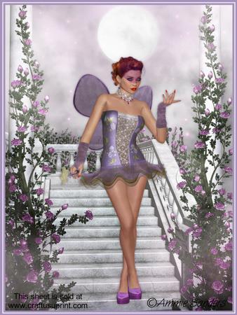Stunning Purple Fairy A4 Kit Pyramid/tunnel