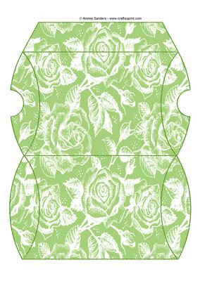 Vintage Rose Pillow Box - Bright Shade