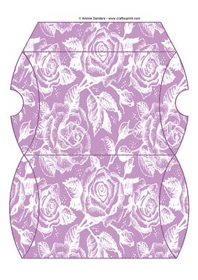 Vintage Rose Pillow Box - Bright Shade
