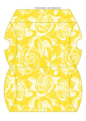 Vintage Rose Pillow Box - Bright Shade