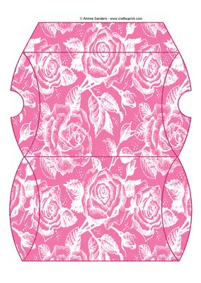 Vintage Rose Pillow Box - Bright Shade