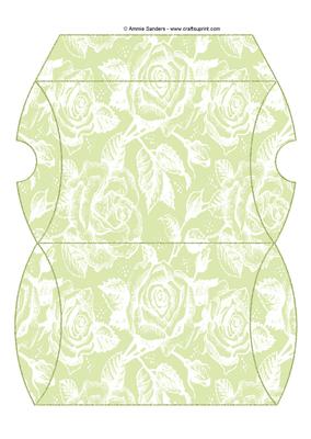 Vintage Rose Pillow Box - Bright Shade