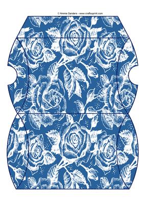 Vintage Rose Pillow Box - Bright Shade