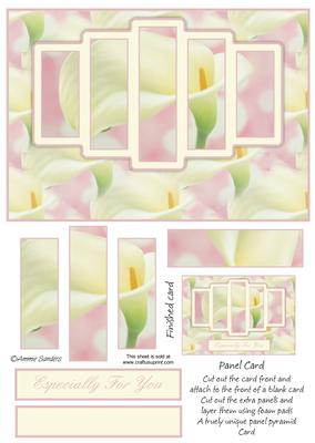 Beautiful Calla Lily Panel Card Kit