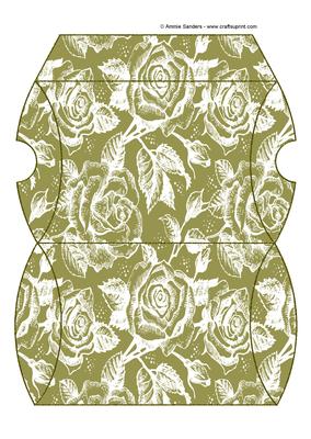 Vintage Rose Pillow Box - Earthy Shade
