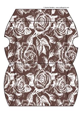 Vintage Rose Pillow Box - Earthy Shade