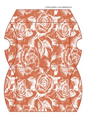 Vintage Rose Pillow Box - Earthy Shade