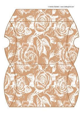 Vintage Rose Pillow Box - Earthy Shade