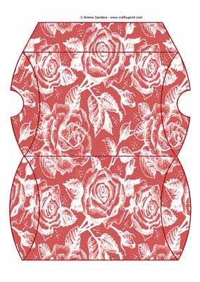 Vintage Rose Pillow Box - Earthy Shade
