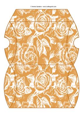 Vintage Rose Pillow Box - Earthy Shade