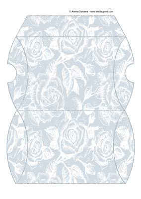Vintage Rose Pillow Box - Rich Shade