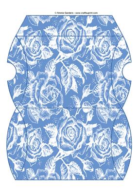 Vintage Rose Pillow Box - Rich Shade