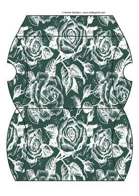 Vintage Rose Pillow Box - Rich Shade