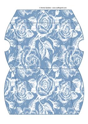 Vintage Rose Pillow Box - Rich Shade