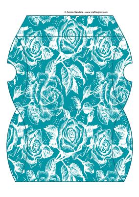 Vintage Rose Pillow Box - Rich Shade