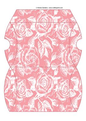 Vintage Rose Pillow Box - Rich Shade