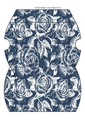 Vintage Rose Pillow Box - Rich Shade