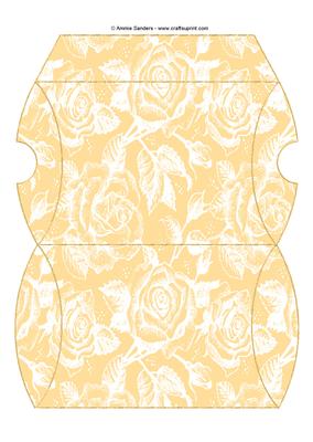 Vintage Rose Pillow Box - Rich Shade