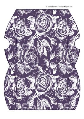 Vintage Rose Pillow Box - Rich Shade