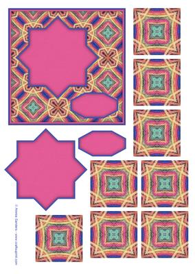 Card Front & Matching Teabag Tiles Sheet