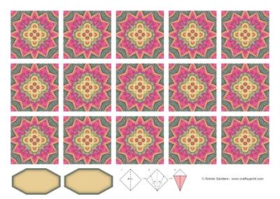 Pretty Teabag Tiles & Sentiment Blanks